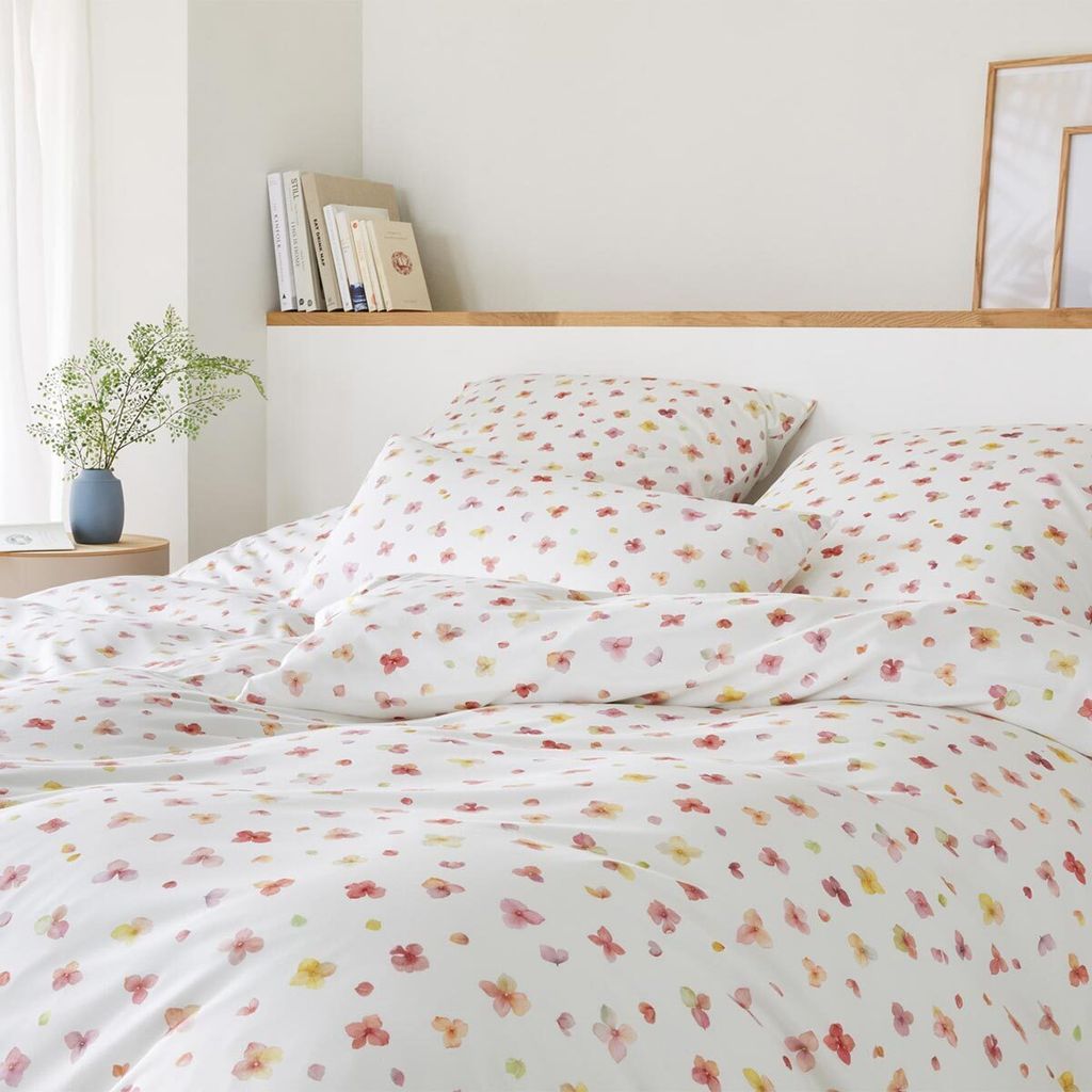 elegante Bettwäsche-Garnitur Mako-Jersey Petals Farbe Produktbild 