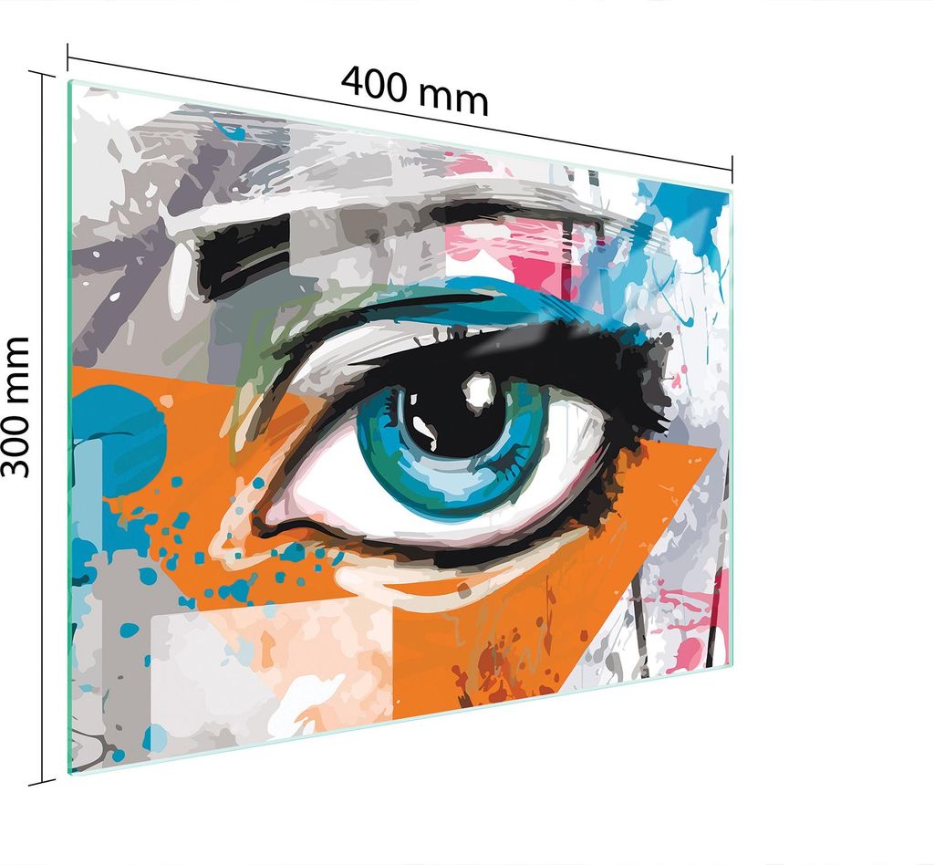 Schneidebrett Herdabdeckplatte Multiglasschneidplatte 40x30 cm Auge Stück