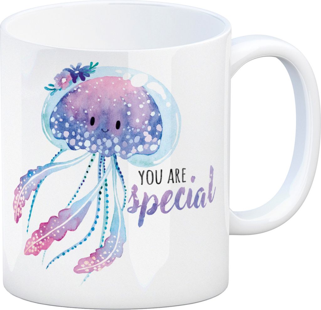 Qualle Kaffeebecher mit Spruch You are special