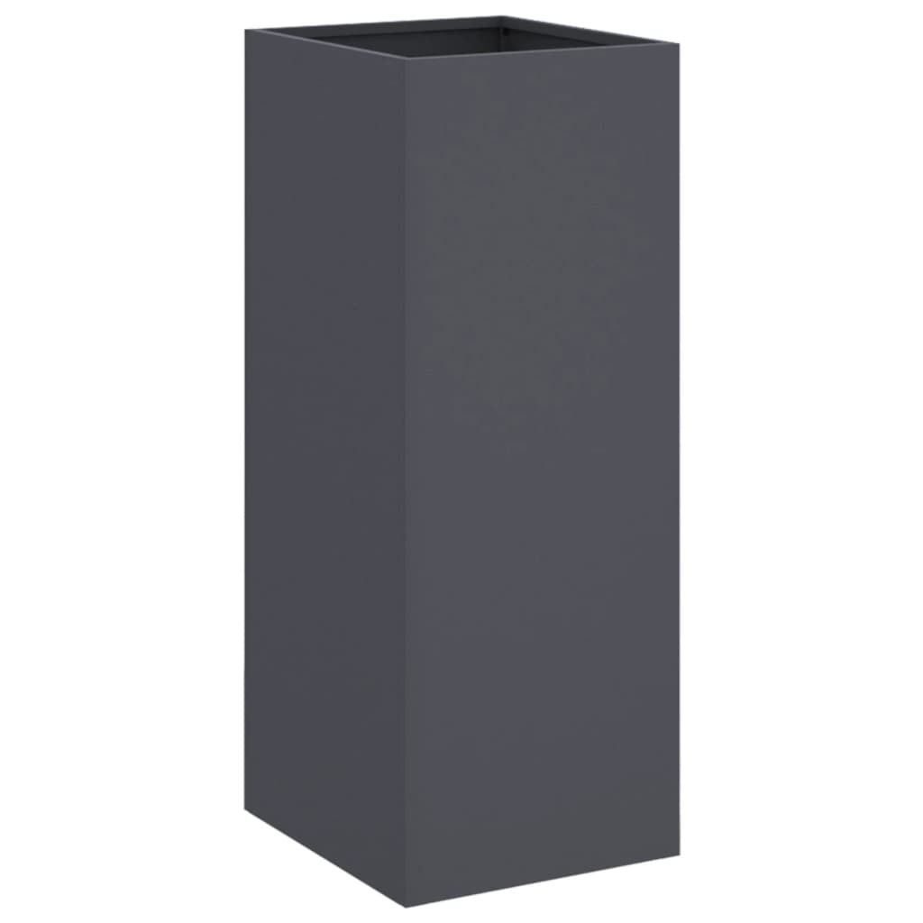 vidaXL Pflanzkübel Anthrazit 32x29x75 cm Stahl Produktbild 
