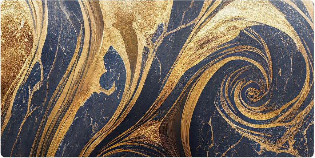 Abstrakte Wirbel– Schreibtischunterlage – Schreibtisch Tischunterlage – 120x60 cm – Unterlage Groß Schreibtischmatte