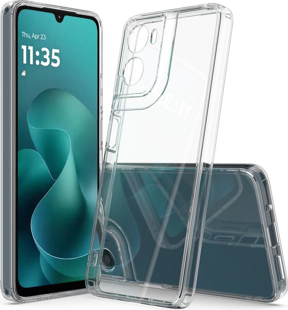 Hülle für Motorola Moto G06/G06 Power - Phonesta Scratchproof Back Cover - Transparent