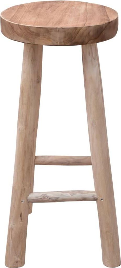 vidaXL Barhocker Teak Massivholz Produktbild 