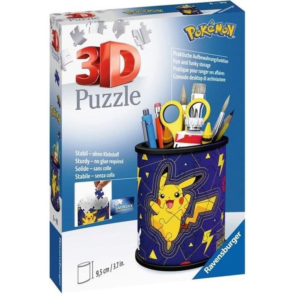 Ravensburger 3D Puzzle Pokémon Pencil Holder - 54 pieces - Immagine del prodotto 