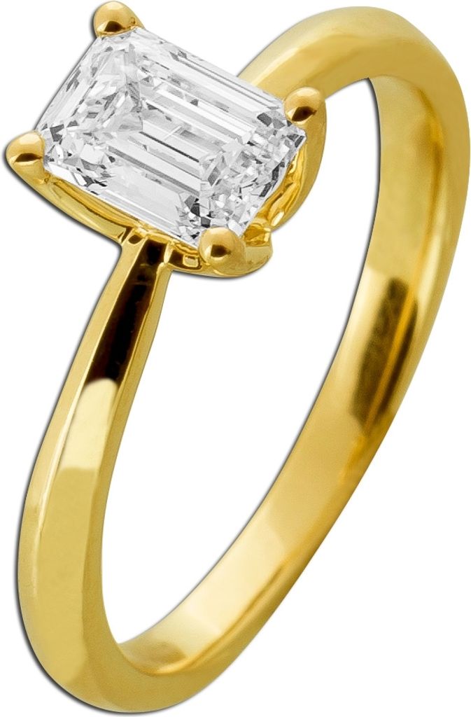 Solitärring 1.0ct Gold 585 14 Karat Labor Diamant 19