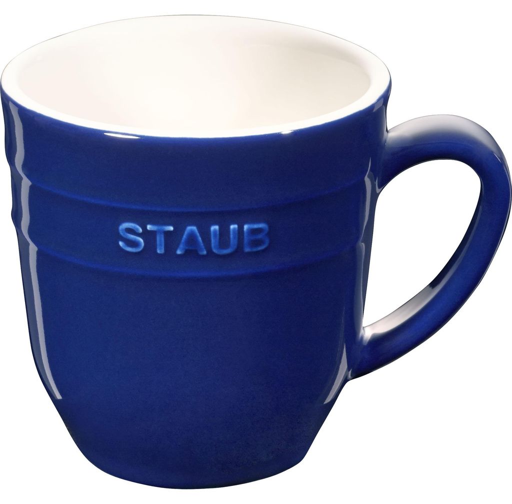 Staub Ceramic Becher 350ml Geschenkkarton 11,5 x 9,4 x 9 cm, Ø 8,2 cm rund Dunkelblau