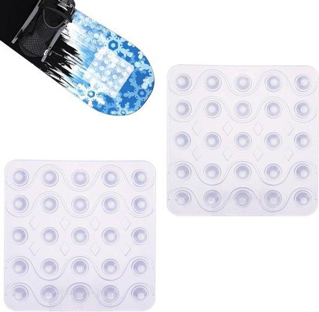 Schneebrett Anti-Rutsch-Pads, 2er-Set, Griffige Unterlage für Snowboard