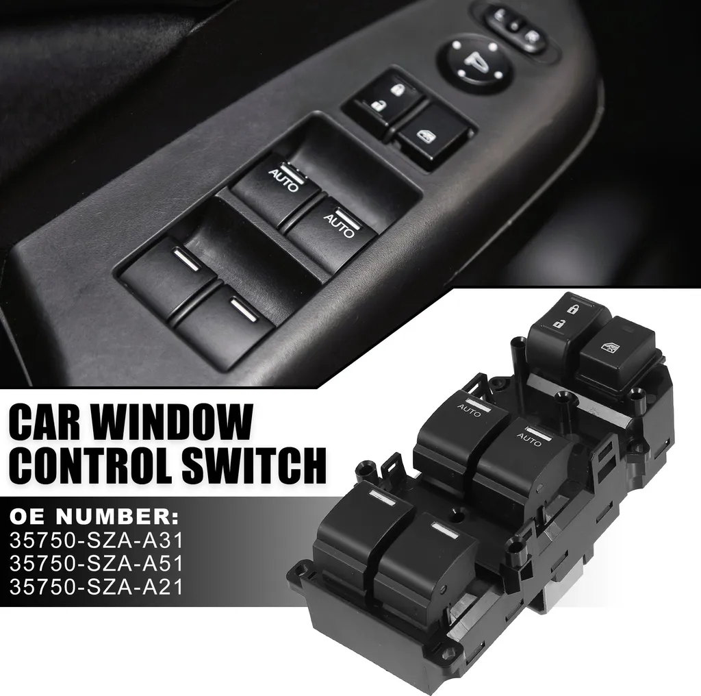 Commutateur de Vitre Principal Honda Pilot 2009-2015 - Bouton Noir