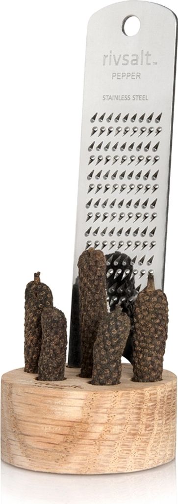 Rivsalt PEPPER Edelstahl-Reibe mit Pfefferstangen Größe: 1 Produktbild 