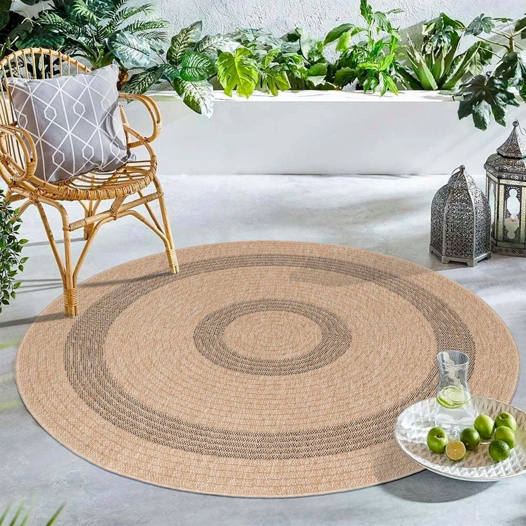 Carpetsale24 Okr?g?y Dywan Zewn?trzny Wodoodporny Kuchnia Zdjęcie produktu 