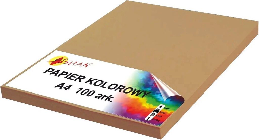 Farbpapier A4 100g braun 100 Blatt