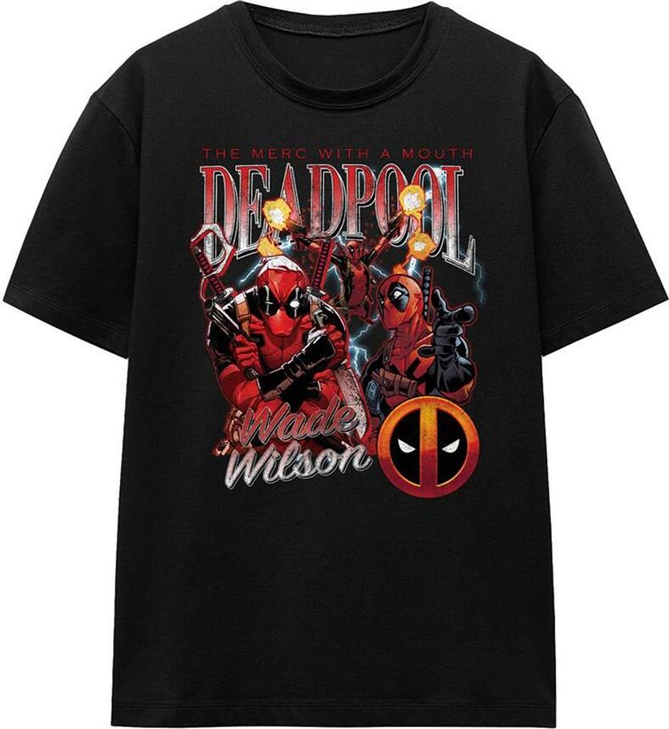 Deadpool - T-Shirt für Herren/Damen Uni TV19221 (M) (Schwarz)