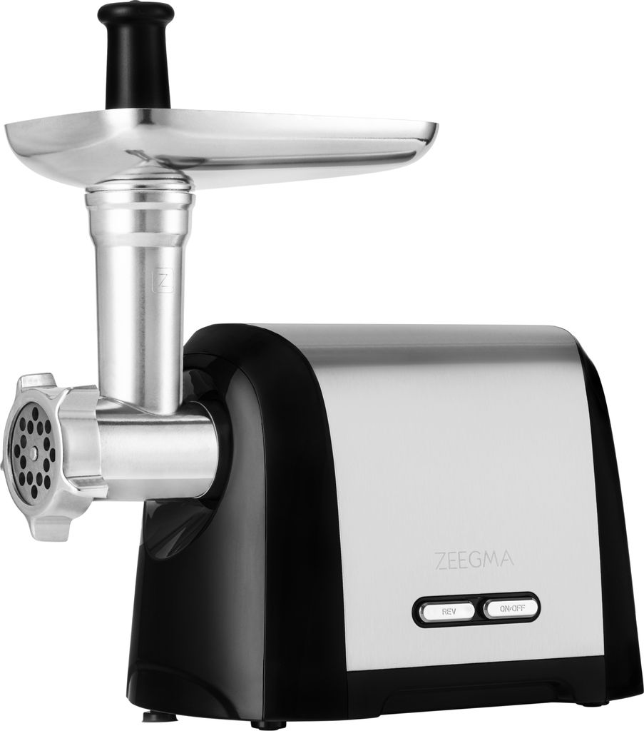 ZEEGMA Molen Chef Elektrischer Fleischwolf, 1900 W mit 3 Schleifplatten aus Edelstahl, 3 kg/min, Wurstfüller, Kubbe, Zerkleinern, Schneiden, REV-Funktion, Zubehör-Set, Spezialgeräte ZEEGMA Molen Chef Elektrischer Fleischwolf, 1900 W mit 3 Schleifplatten aus Edelstahl, 3 kg/min, Wurstfüller, Kubbe, Zerkleinern, Schneiden, REV-Funktion, Zubehör-Set, Spezialgeräte