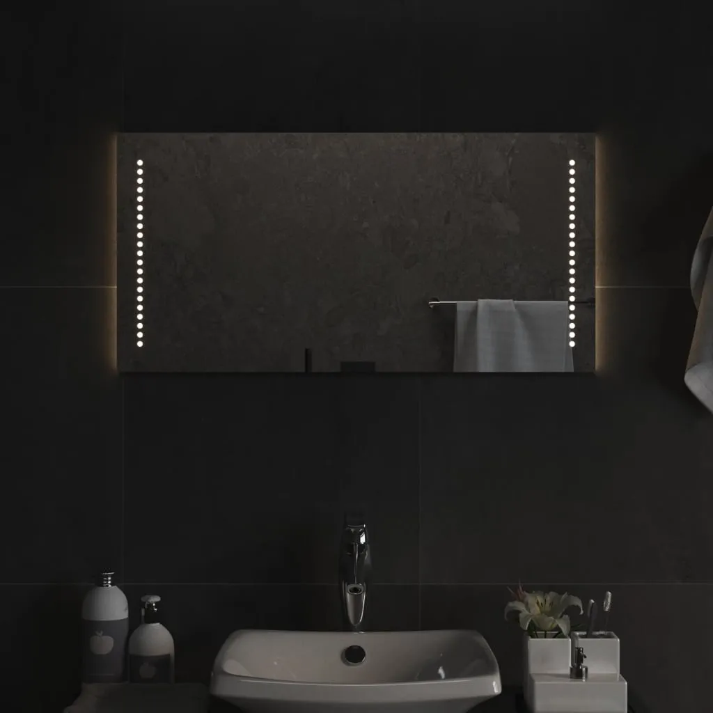 Specchio Bagno LED 80x40 cm The Living Store - Design Moderno Retroilluminato