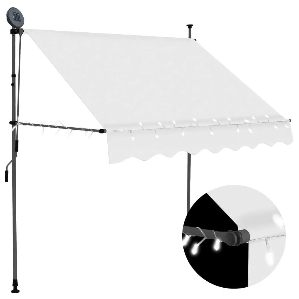 Maison Exclusive: Tenda Retrattile 100cm Crema con LED - Minimal Chic