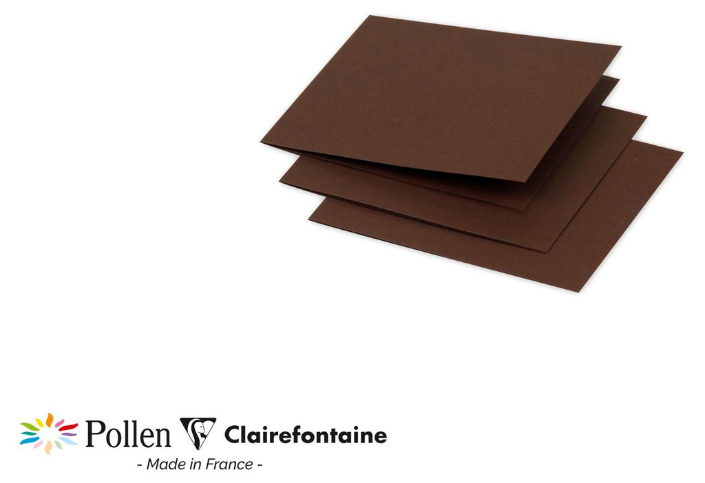 Clairefontaine D-karte Pollen 110x110 schoko