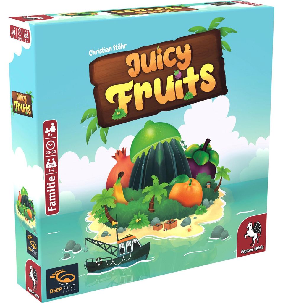 Pegasus Juicy Fruits, Brettspiel, Rollenspiele, 8 Jahr(e), 20 min, 50 min, Familienspiel