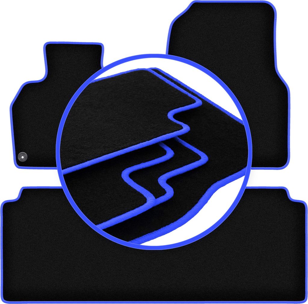 CARLUX-BLUE Autofußmatten für: Renault Espace IV Minivan (2002-2014)