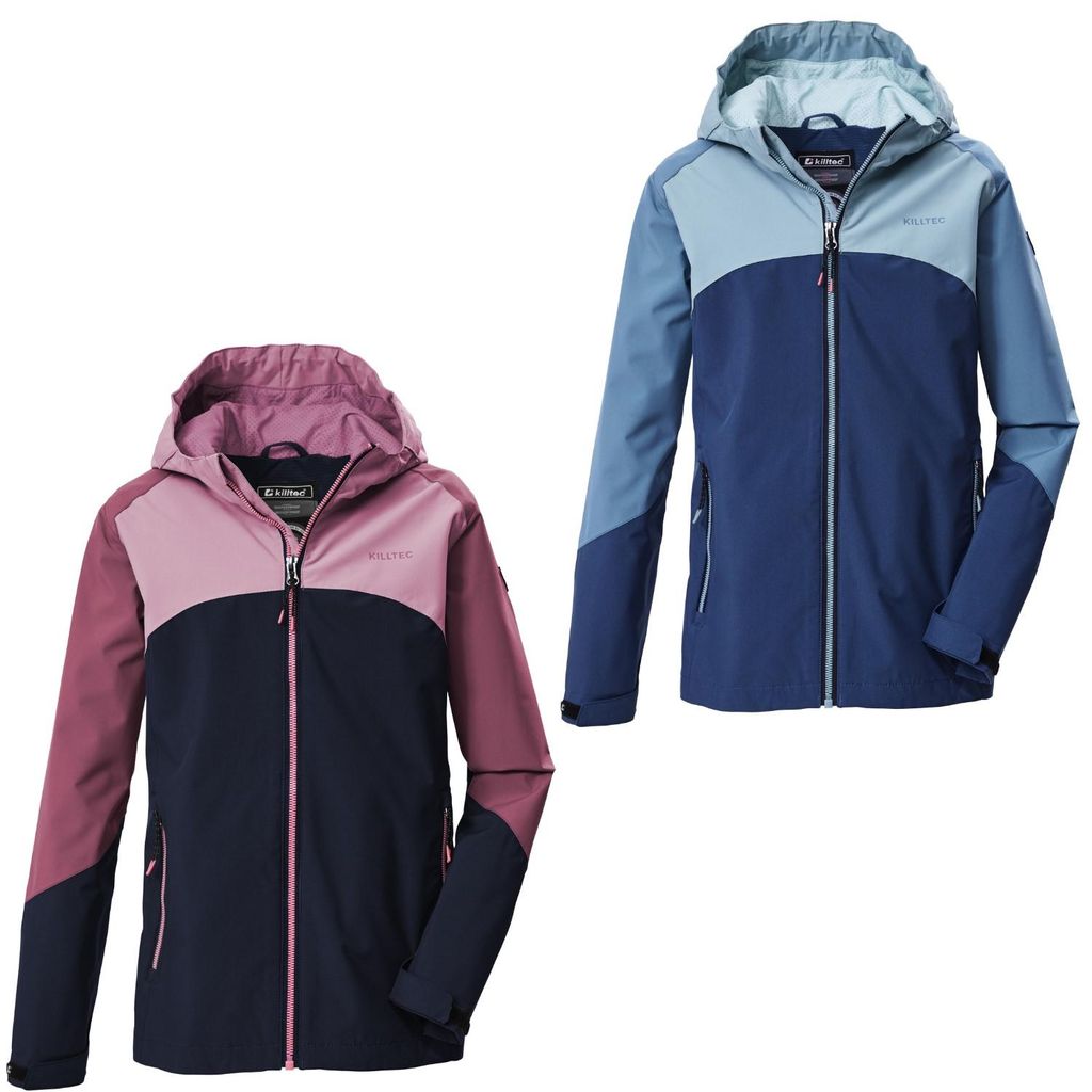 Killtec Funktionsjacke für Mädchen mit 10.000mm Wassersäule, Farbe:Dunkelnavy, Kinder Größen:140
