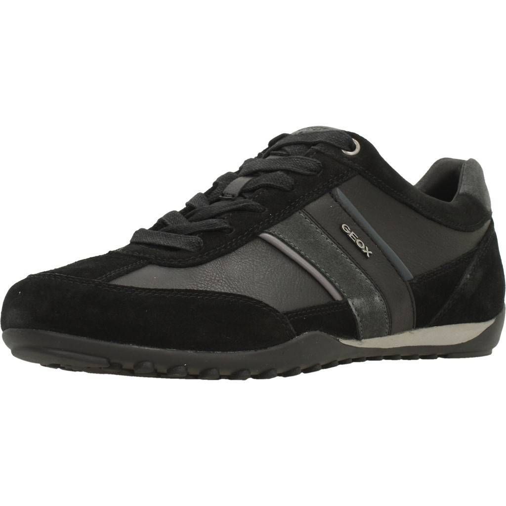 Geox WELLS Herrenschuhe - sportliche Halbschuhe - Schnürschuhe schwarz NEU