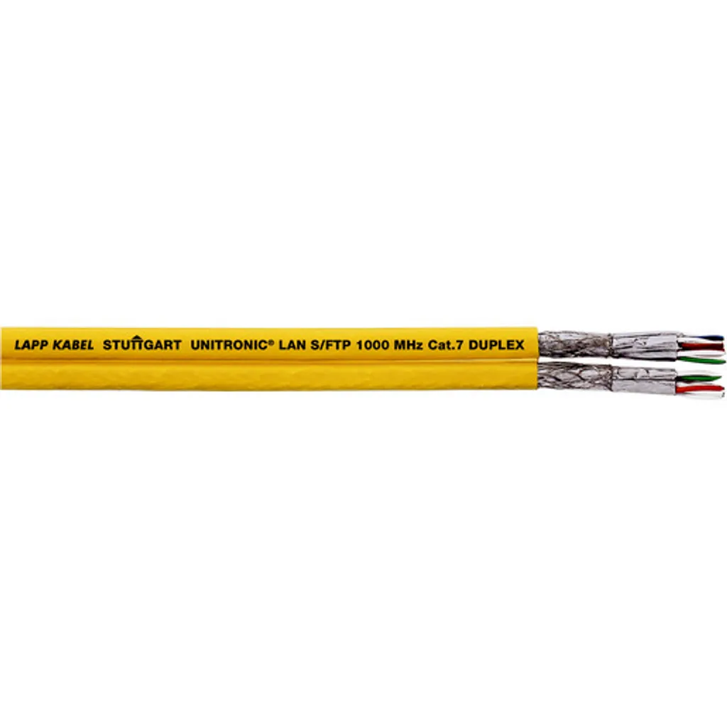 Câble réseau Cat.7 S/FTP Jaune 100m 2170634-100 pour pose fixe Lapp