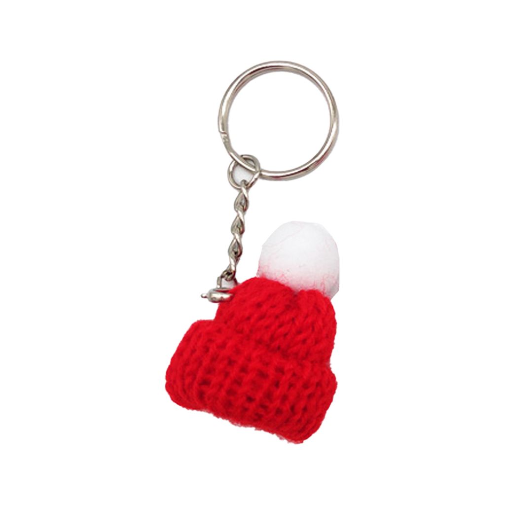 Schöne Mini -Strickhut -Beutel -Autoschlüsselkettenschlüsselgeschenk-#1
