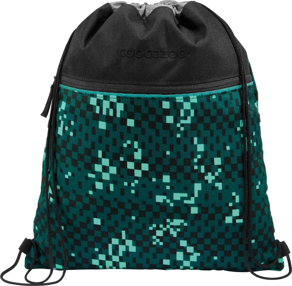 coocazoo borsa da ginnastica Gym Bag Pixel Blox petrolio