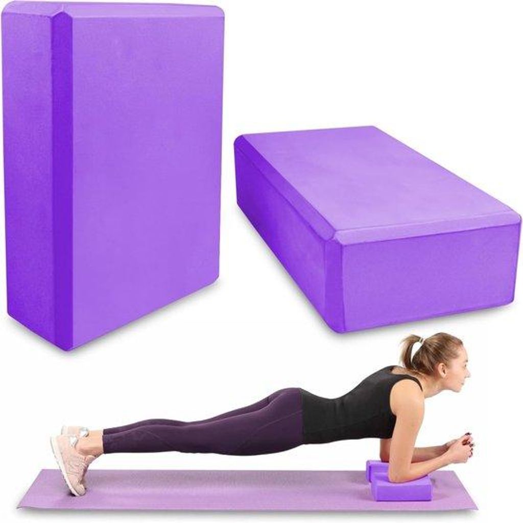 Yogablokkenset für Erwachsene - 2 Stücke - EVA-Schaum - Antislip-Bloxxen - für Yoga, Pilates und Meditation