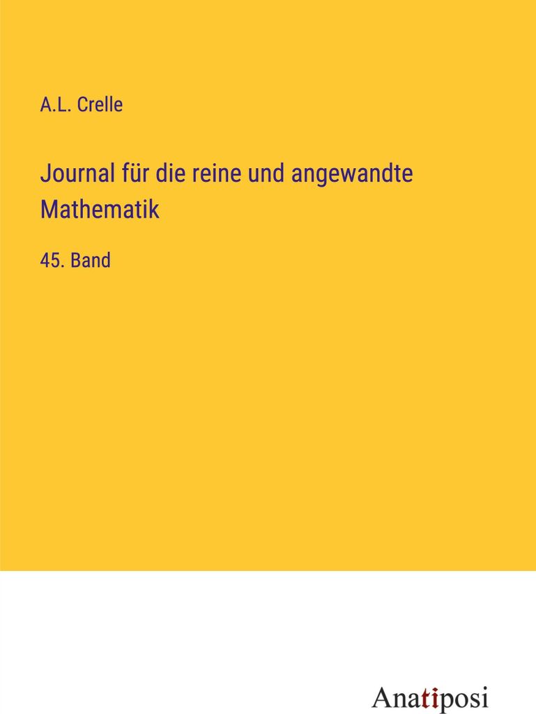 Journal für die reine und angewandte Mathematik