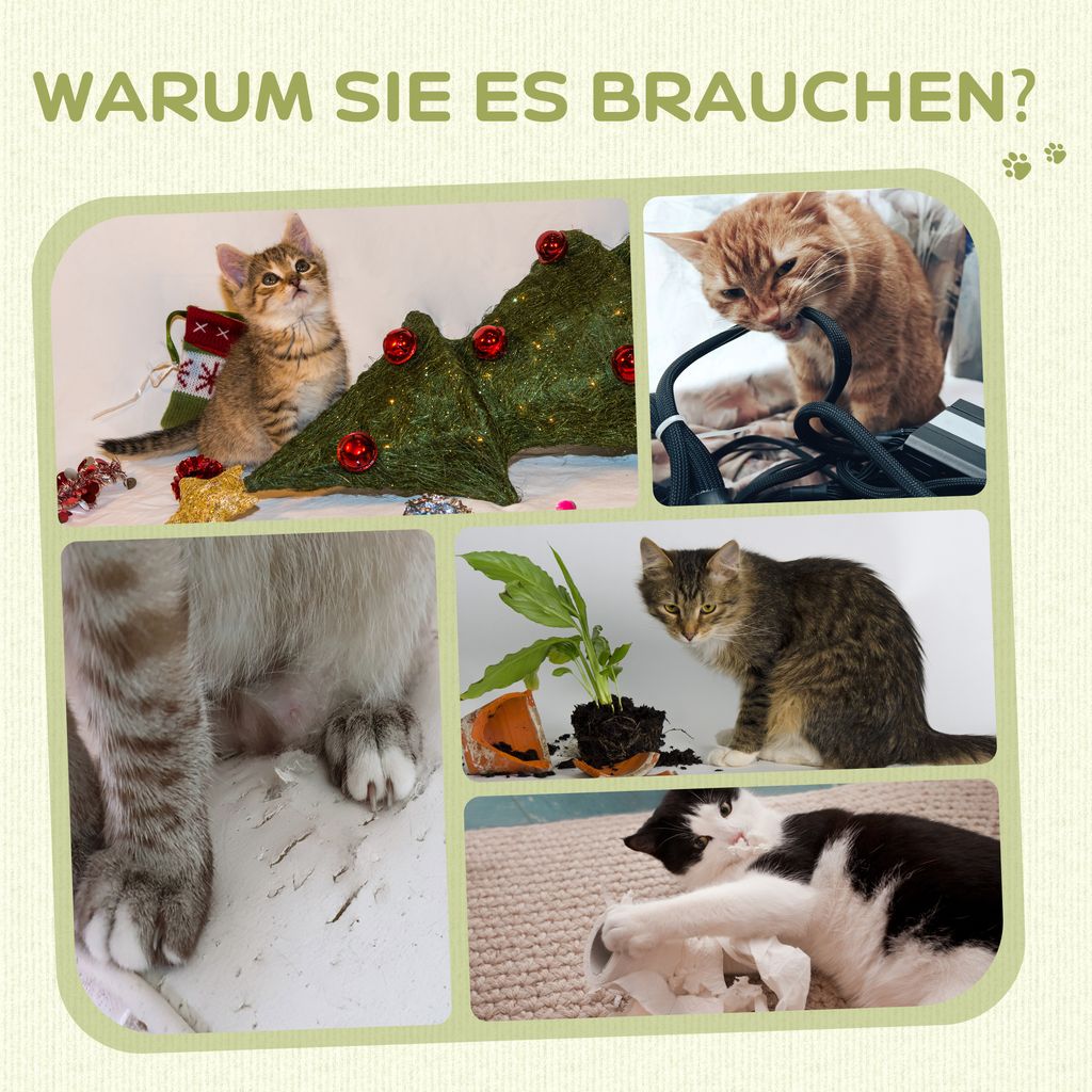 PawHut Kratzstamm, 62cm Kratzsäule für Katzen, Kratzbaum Produktbild 7