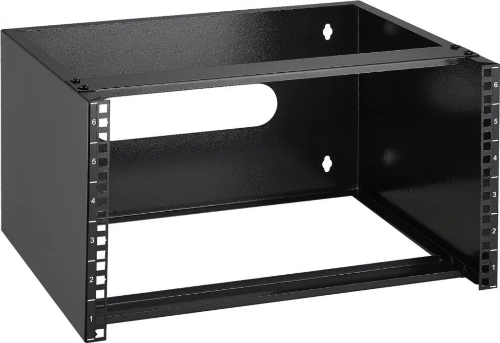 Rack Serveur 6U 19" avec Porte en Verre - Armoire Réseau 500x350mm