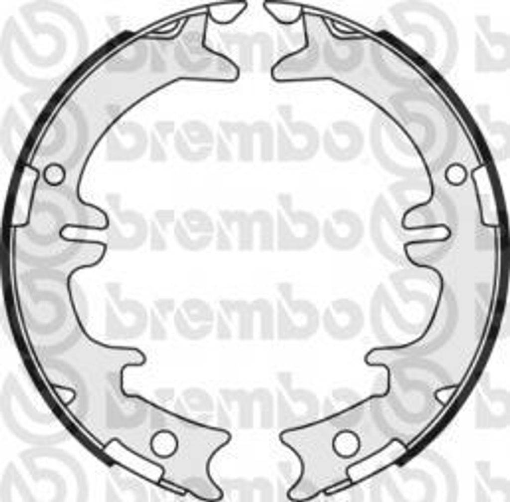 Brembo Bremsbackensatz, Feststellbremse Hinterachse S 83 542