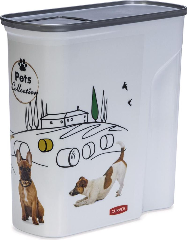 Curver Pets Collection - Futtercontainer Hund - Weiß - 6L - 2,5Kg