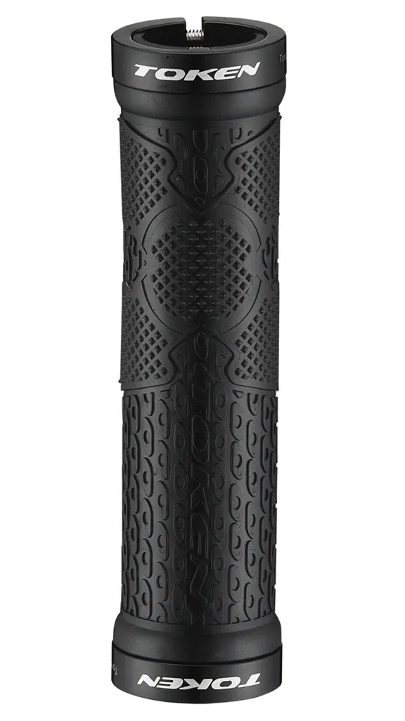 Poignées Anti-Vibration Token TK9881 Noires pour VTT et BMX Légères
