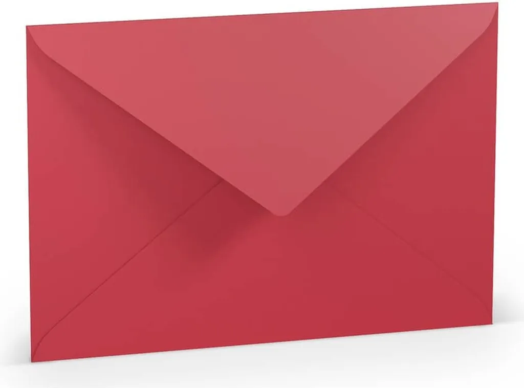 50 Enveloppes Rössler 16401136 Paperado C5 100g Rouge Gommé