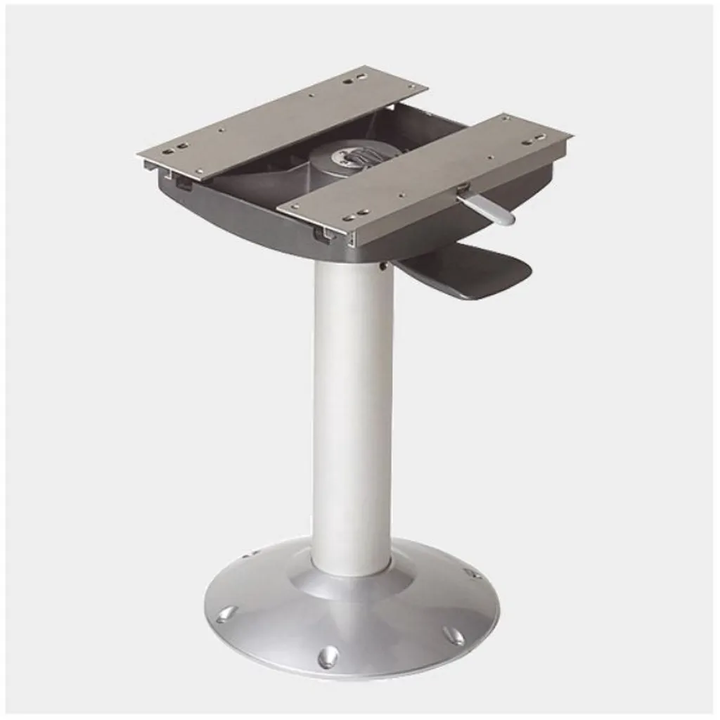 Pied de fauteuil pilote VETUS 50 cm : rotation et glissière de confort