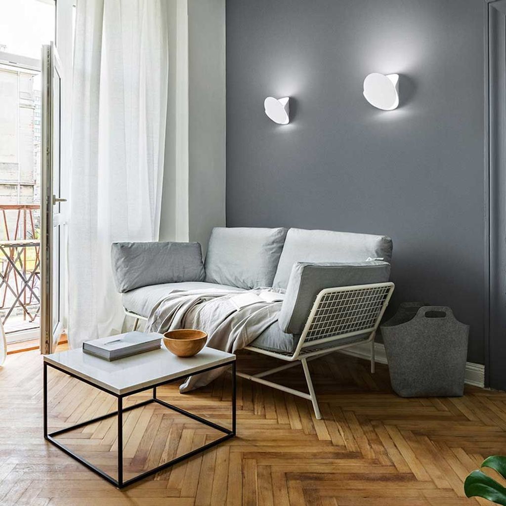 Fabas Luce Shield LED Wandleuchte aus Metall