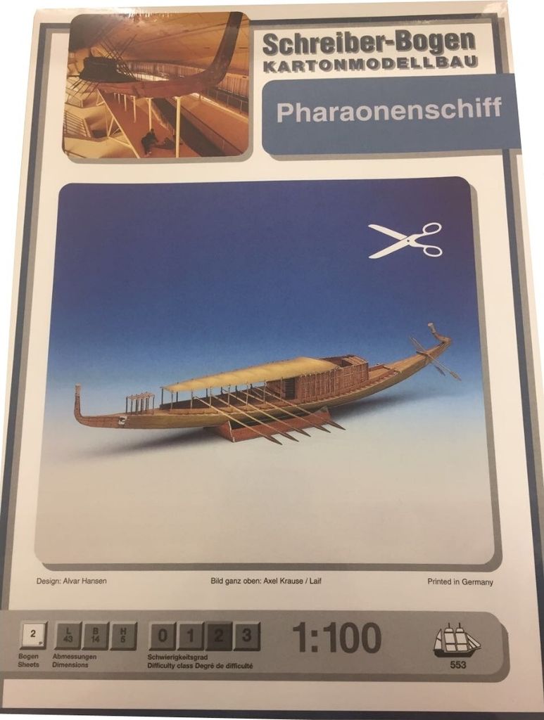 Schreiber-Bogen Kartonmodellbau Pharaonenschiff
