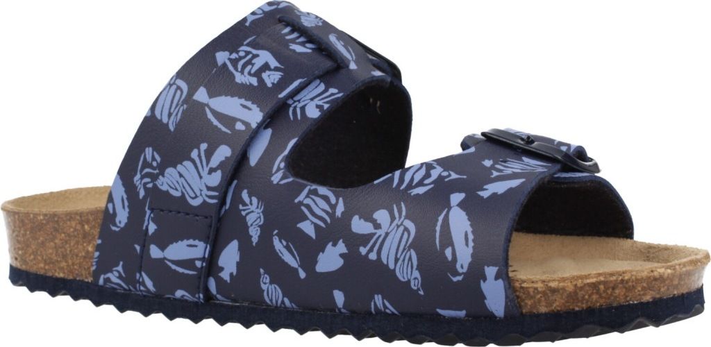 GEOX Hausschuhe GHITA, Glattleder, Blau, Kinder Produktbild 5