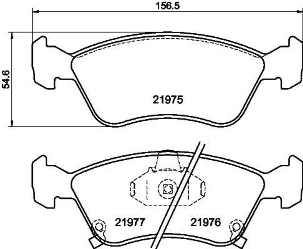 Plaquettes de frein auto pour Toyota Avensis T22 HELLA 8DB 355 016-981