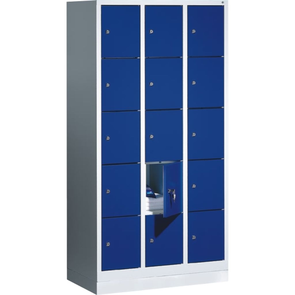 CP Schließfachschrank blau/grau