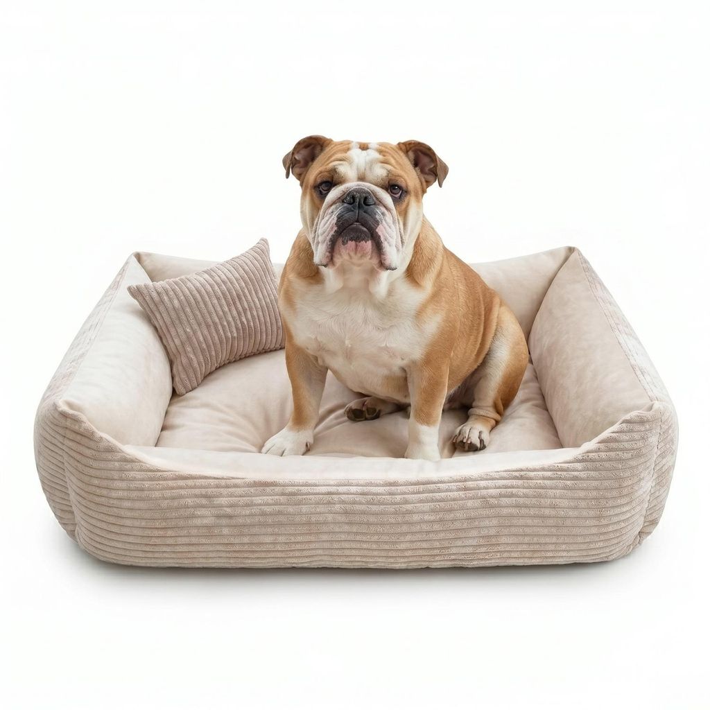 4L Textil MOLLY Kuscheliges Cord Hundebett große Hunde Produktbild 