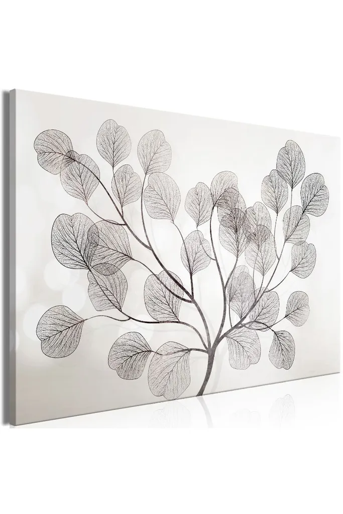 Offerta Quadro Bimago Foglie al Vento 60x40 cm - Tela Alta Qualità