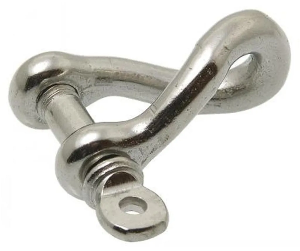 Manille Torse 8mm Inox A4 D-Work : Accastillage Inoxydable pour Bateau