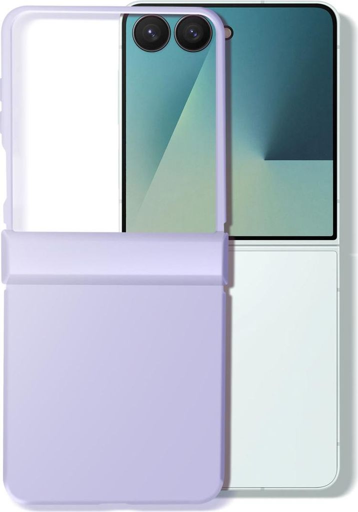 Avizar, Soft-Touch Hülle Galaxy Z Flip7 mit verstärktem Scharnier, Violett