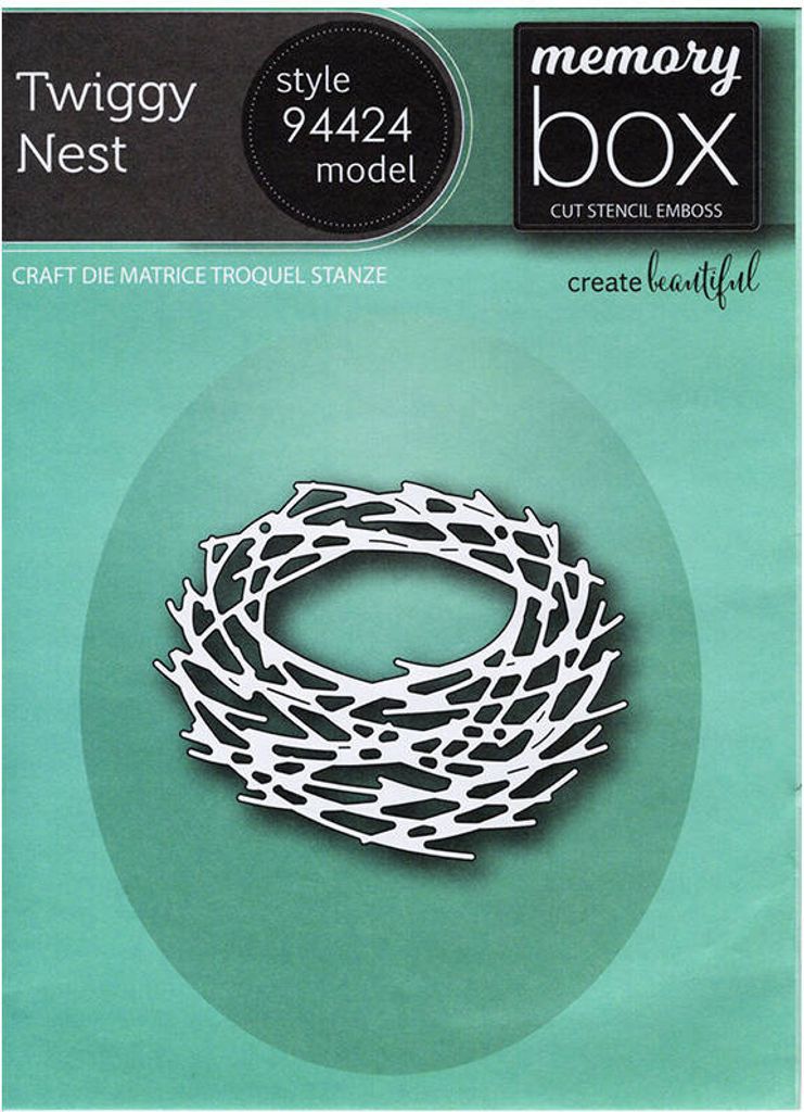 MEMORY BOX Stanzformen Set Stanzschablone Scrapbooking Die Cut, Twiggy Nest 94424