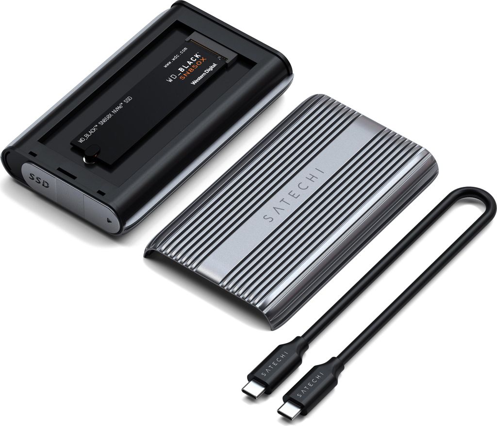 Satechi USB4 NVMe SSD Pro boîtier – Prend en charge les Image du produit 