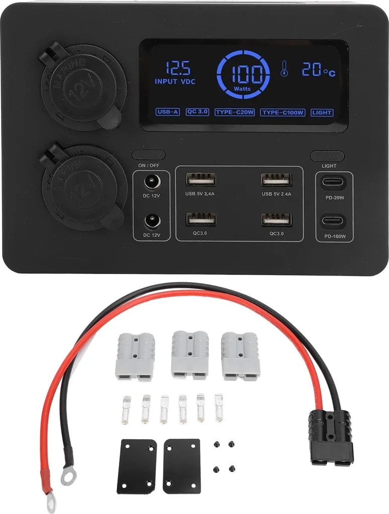 Power Box DC12V Mini station de distribution portable pour camping - 3