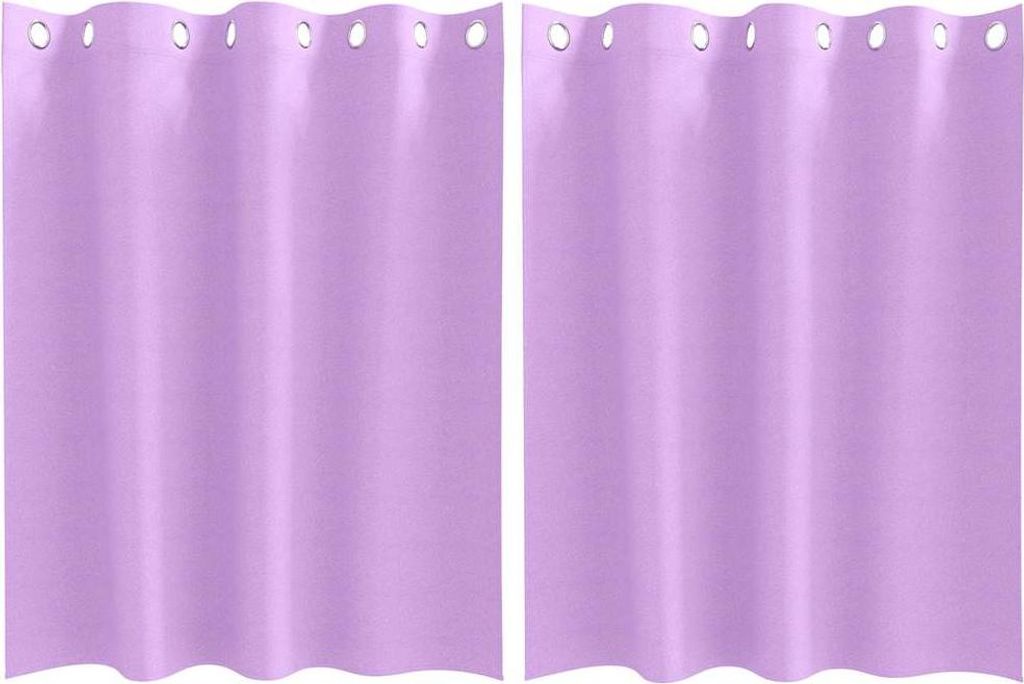 vidaXL Zatemňovacie závesy s pútkami, 2 kusy, fialové, 140 Obrázok produktu 