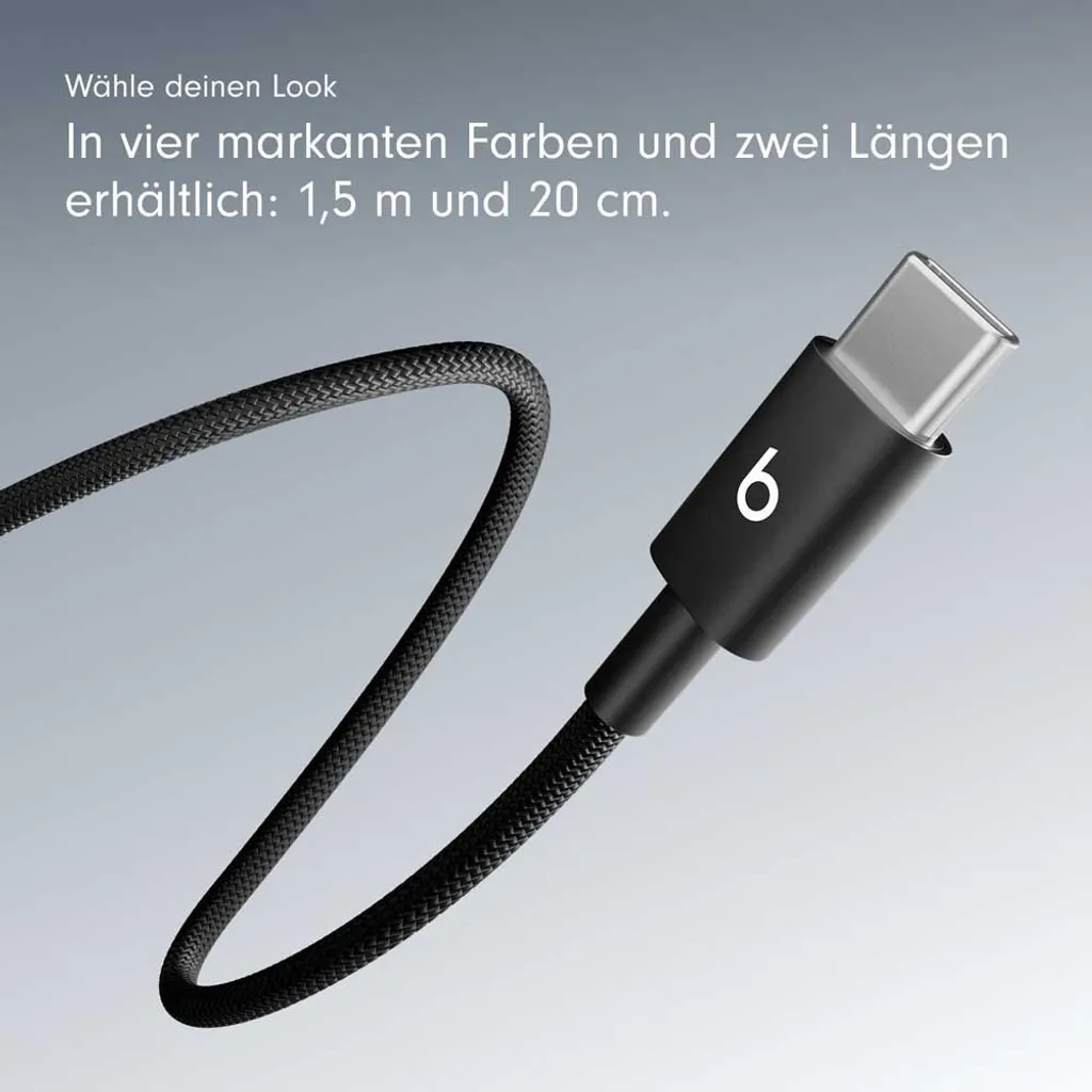 Câble USB-C Beats 1.5 Mètre pour Recharge et Synchro - Pack Double Duo
